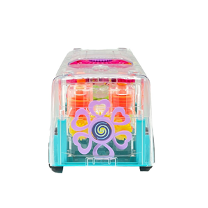 ماشین اسباب بازی اتوبوس چرخ دنده ای موزیکال و چراغ دار Gear Light Bus Toy_اسباب بازی